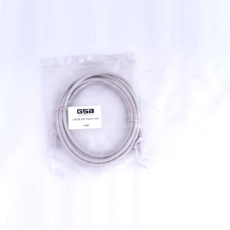 GSB Cable UTP Cat 5 Patch Cord 3.00 M