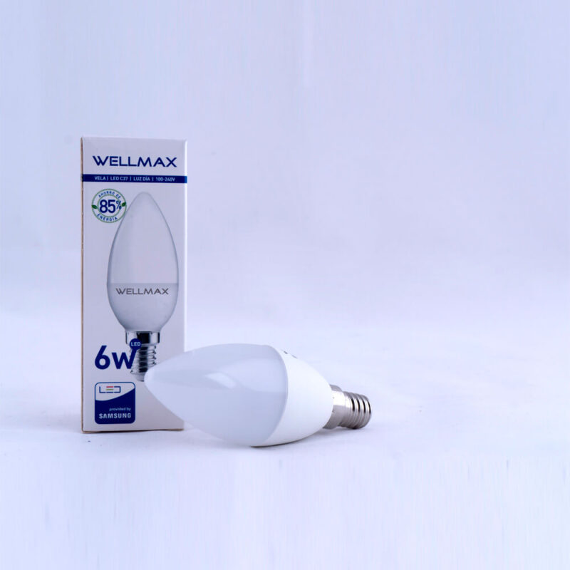 Wellmax LED Vela 6W 6500K E-14