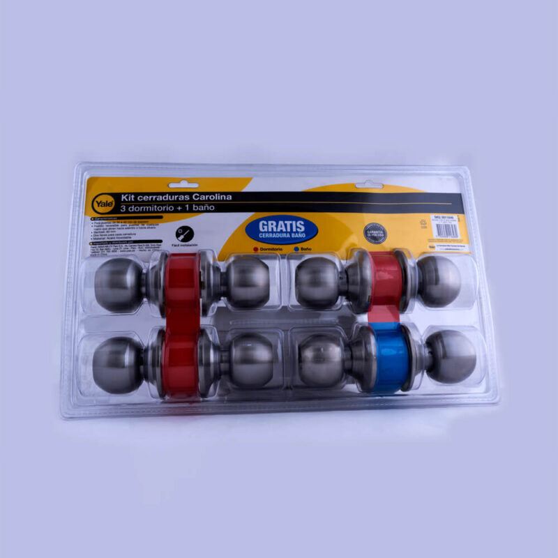 Yale Combo Cerradura Carolina 3Dormit + Baño