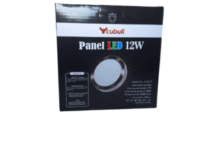 Cubull Panel led circular c/ contorno de acero 12W LY-AC12 luz Blanca