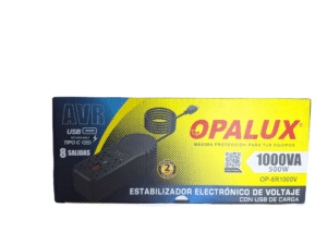 Opalux estabilizador electrónico 1000V con USB de carga 500W