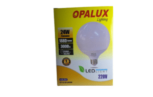 Opalux foco globo 24W luz cálida