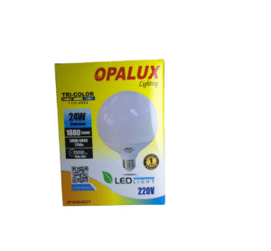 Opalux foco globo 24W led tricolor