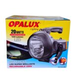 Opalux linterna led 20W intermitente/ recargable 220v