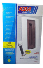 KBA Tablero para térmico 18 POLOS Adosable/Empotrable