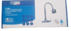 Alfa A-09A Grifo cisne flexible agua fría p/pared