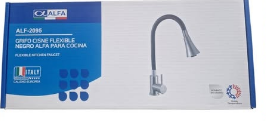 Alfa 2095 Grifo cisne flexible monocomando p/mueble