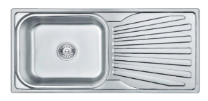 Valensa lavadero de cocina 1 poza con escurridor 100x50 cm