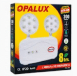 OPALUX LUZ DE EMERGENCIA  ULTRA SLIM 200 LUMENES LED 8H